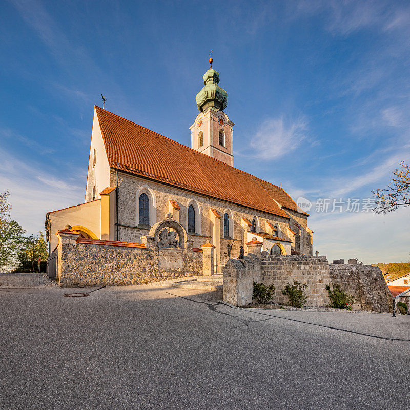 在迈赫林的圣马丁教堂，Kirche im Landkreis Altötting, Bayern, Bayern, Deutschland /在迈赫林的圣马丁教堂，教堂Altötting区，上巴伐利亚，巴伐利亚，德国，巴伐利亚